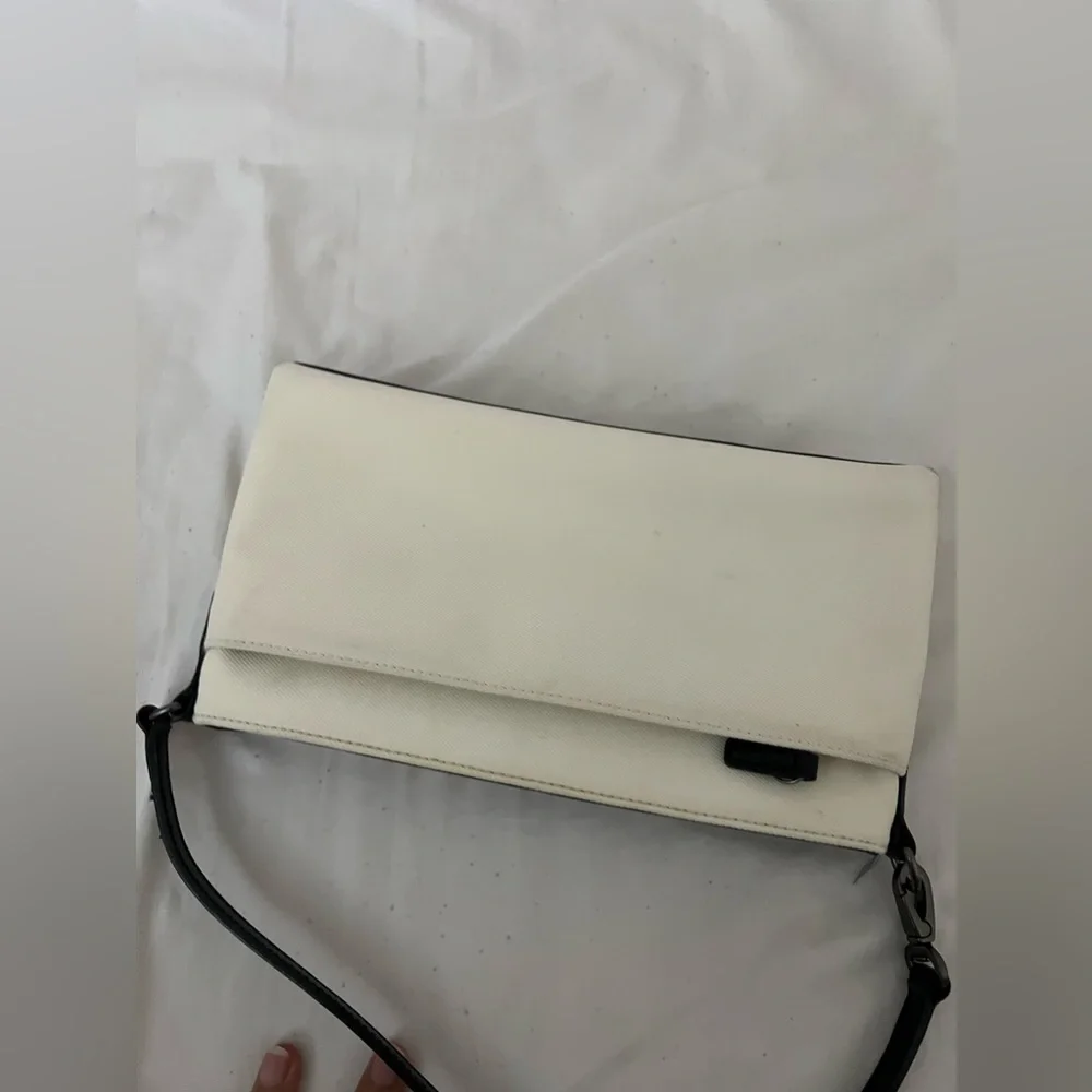 Rare coach canvas and leather mini shoulder bag